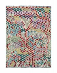 Tapis Oriental - Vegi Kelim Hand Woven - 211 x 288 cm