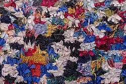 Tapis berbère marocain Boucherouite 370 x 145 cm