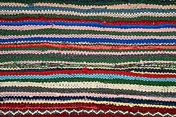 Tapis berbère marocain Boucherouite 150 x 340 cm