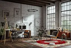 Tapis Wilton - Lukla (rouge)