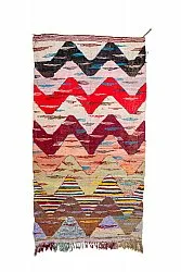 Tapis berbère marocain Boucherouite 160 x 295 cm