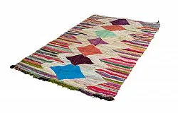 Tapis berbère marocain Boucherouite 140 x 255 cm