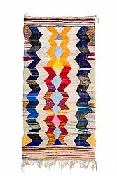 Tapis berbère marocain Boucherouite 155 x 325 cm