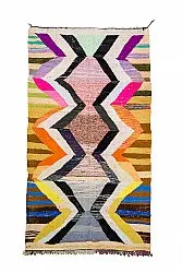 Tapis berbère marocain Boucherouite 155 x 275 cm