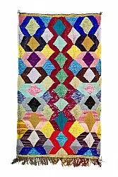Tapis berbère marocain Boucherouite 150 x 255 cm