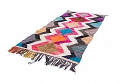 Tapis berbère marocain Boucherouite 120 x 265 cm