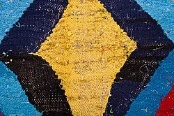 Tapis berbère marocain Boucherouite 140 x 275 cm
