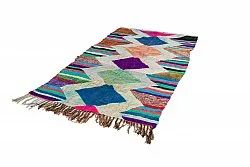 Tapis berbère marocain Boucherouite 130 x 230 cm
