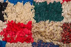 Tapis berbère marocain Boucherouite 280 x 155 cm