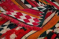 Tapis berbère marocain Boucherouite 150 x 365 cm