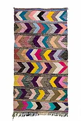 Tapis berbère marocain Boucherouite 160 x 325 cm