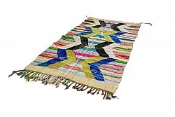 Tapis berbère marocain Boucherouite 135 x 250 cm