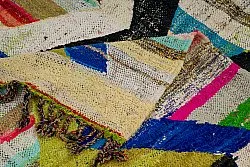 Tapis berbère marocain Boucherouite 135 x 250 cm