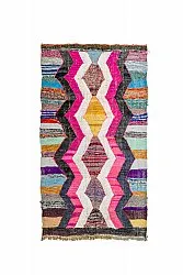 Tapis berbère marocain Boucherouite 150 x 255 cm