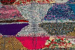 Tapis berbère marocain Boucherouite 150 x 255 cm
