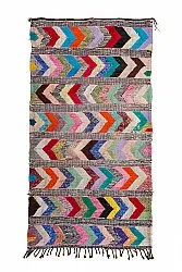Tapis berbère marocain Boucherouite 150 x 275 cm