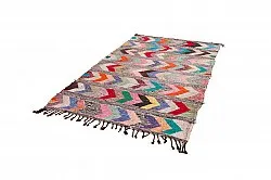 Tapis berbère marocain Boucherouite 150 x 275 cm