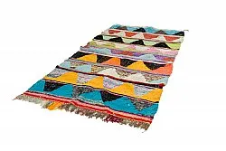 Tapis berbère marocain Boucherouite 135 x 270 cm