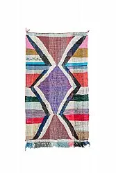 Tapis berbère marocain Boucherouite 125 x 210 cm