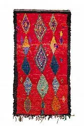 Tapis berbère marocain Boucherouite 290 x 150 cm
