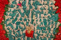 Tapis berbère marocain Boucherouite 290 x 150 cm