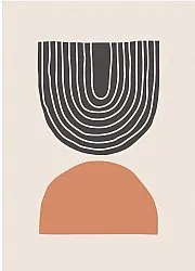 Tapis Wilton - Malo (beige/noir/orange)