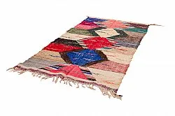 Tapis berbère marocain Boucherouite 125 x 240 cm