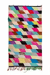 Tapis berbère marocain Boucherouite 155 x 280 cm