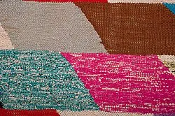 Tapis berbère marocain Boucherouite 155 x 280 cm