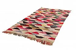 Tapis berbère marocain Boucherouite 155 x 290 cm