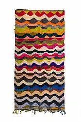 Tapis berbère marocain Boucherouite 140 x 295 cm