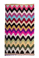 Tapis berbère marocain Boucherouite 160 x 275 cm