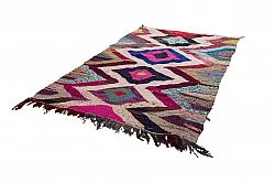 Tapis berbère marocain Boucherouite 165 x 270 cm