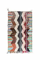 Tapis berbère marocain Boucherouite 140 x 230 cm