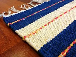 Tapis chiffons - Alva (bleu)