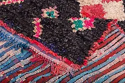 Tapis berbère marocain Boucherouite 405 x 130 cm