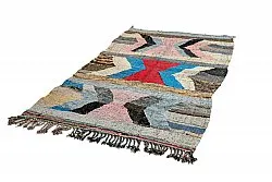 Tapis berbère marocain Boucherouite 140 x 255 cm