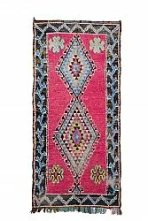 Tapis berbère marocain Boucherouite 275 x 130 cm