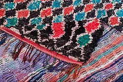 Tapis berbère marocain Boucherouite 395 x 180 cm