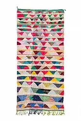 Tapis berbère marocain Boucherouite 145 x 330 cm