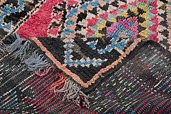 Tapis berbère marocain Boucherouite 275 x 130 cm