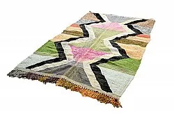 Tapis berbère marocain Boucherouite 145 x 255 cm