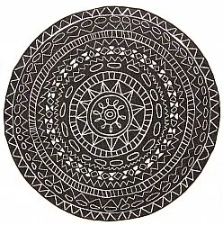 Tapis rond - Brussels Diamond (noir)