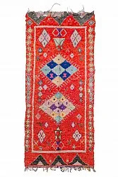Tapis berbère marocain Boucherouite 340 x 155 cm