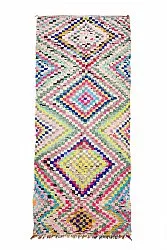 Tapis berbère marocain Boucherouite 145 x 365 cm