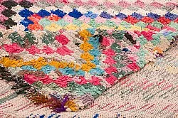 Tapis berbère marocain Boucherouite 145 x 365 cm