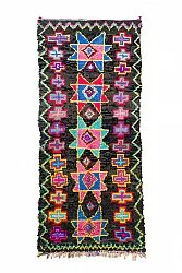 Tapis berbère marocain Boucherouite 135 x 315 cm