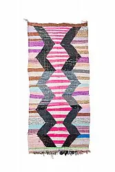Tapis berbère marocain Boucherouite 130 x 265 cm