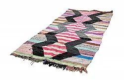 Tapis berbère marocain Boucherouite 130 x 265 cm