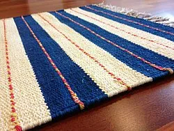 Tapis chiffons - Alva (bleu)